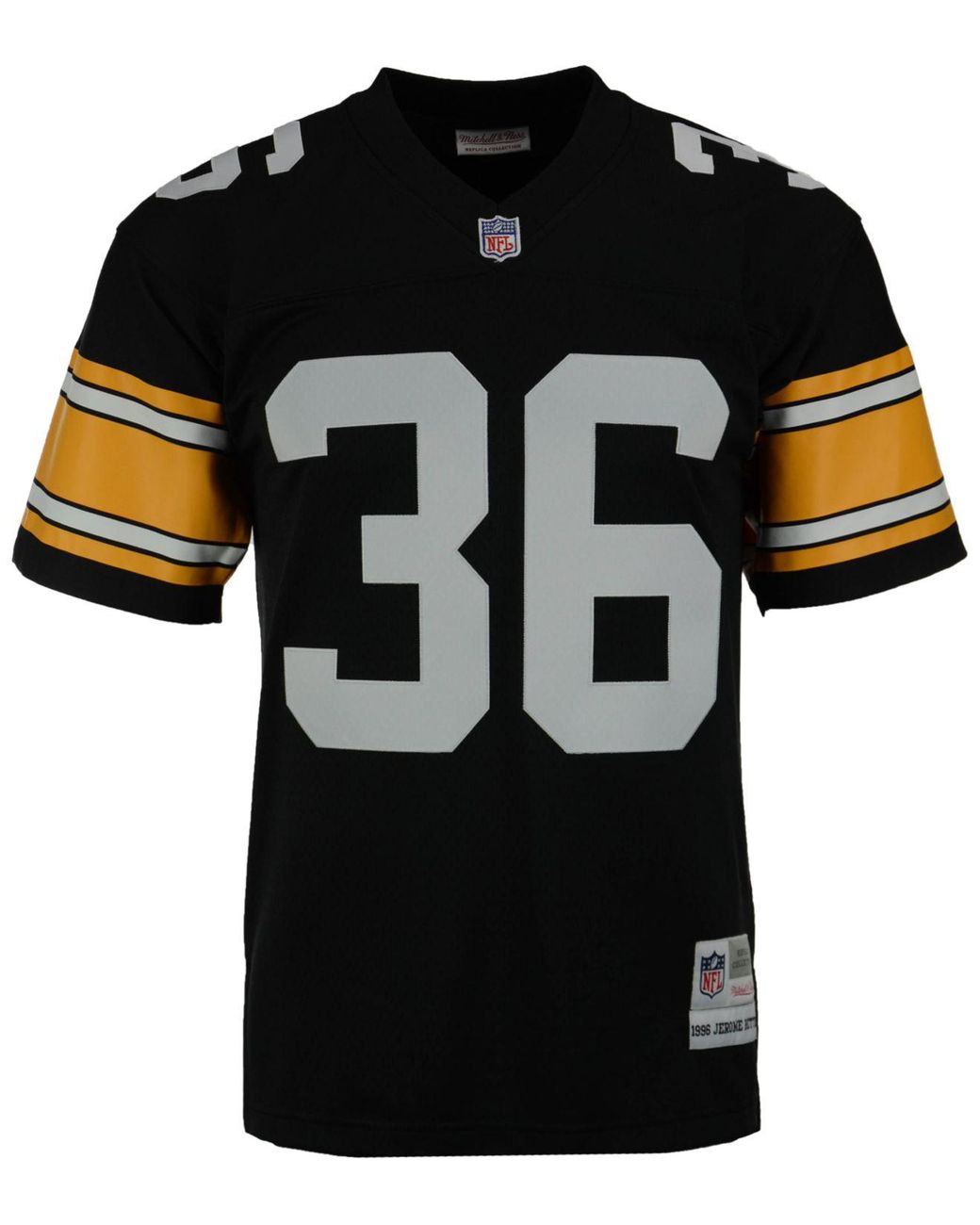 Mitchell & Ness Synthetic Men's Jerome Bettis Pittsburgh Steelers Replica  Throwback Jersey in Black for Men - Lyst