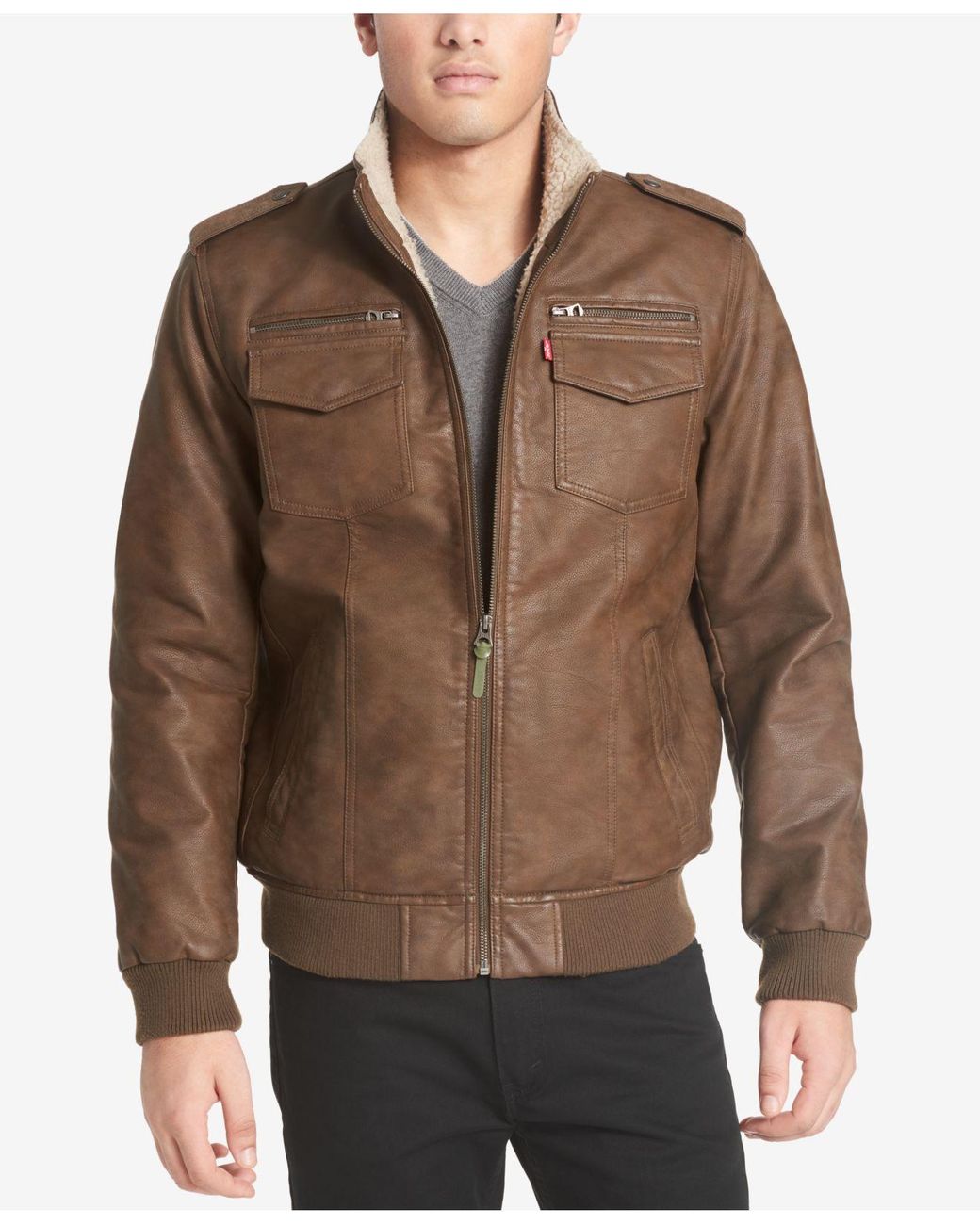 Actualizar 48+ imagen levi's faux leather jacket - Abzlocal.mx