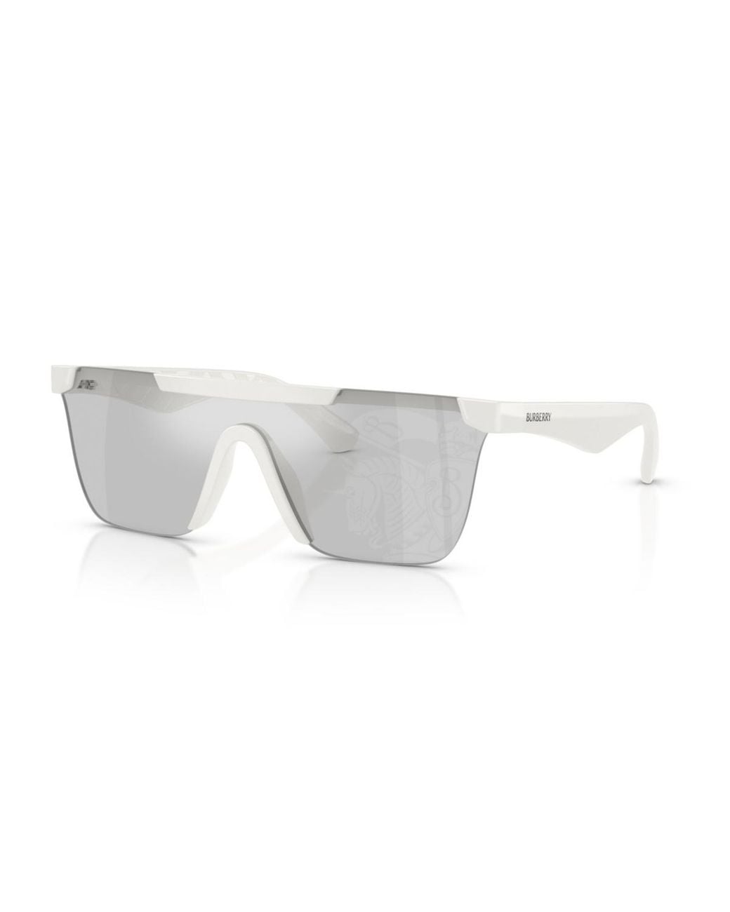 Burberry White Rectangle Sunglasses