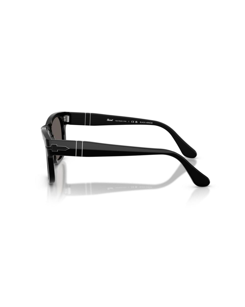 Persol Black Rectangle Sunglasses