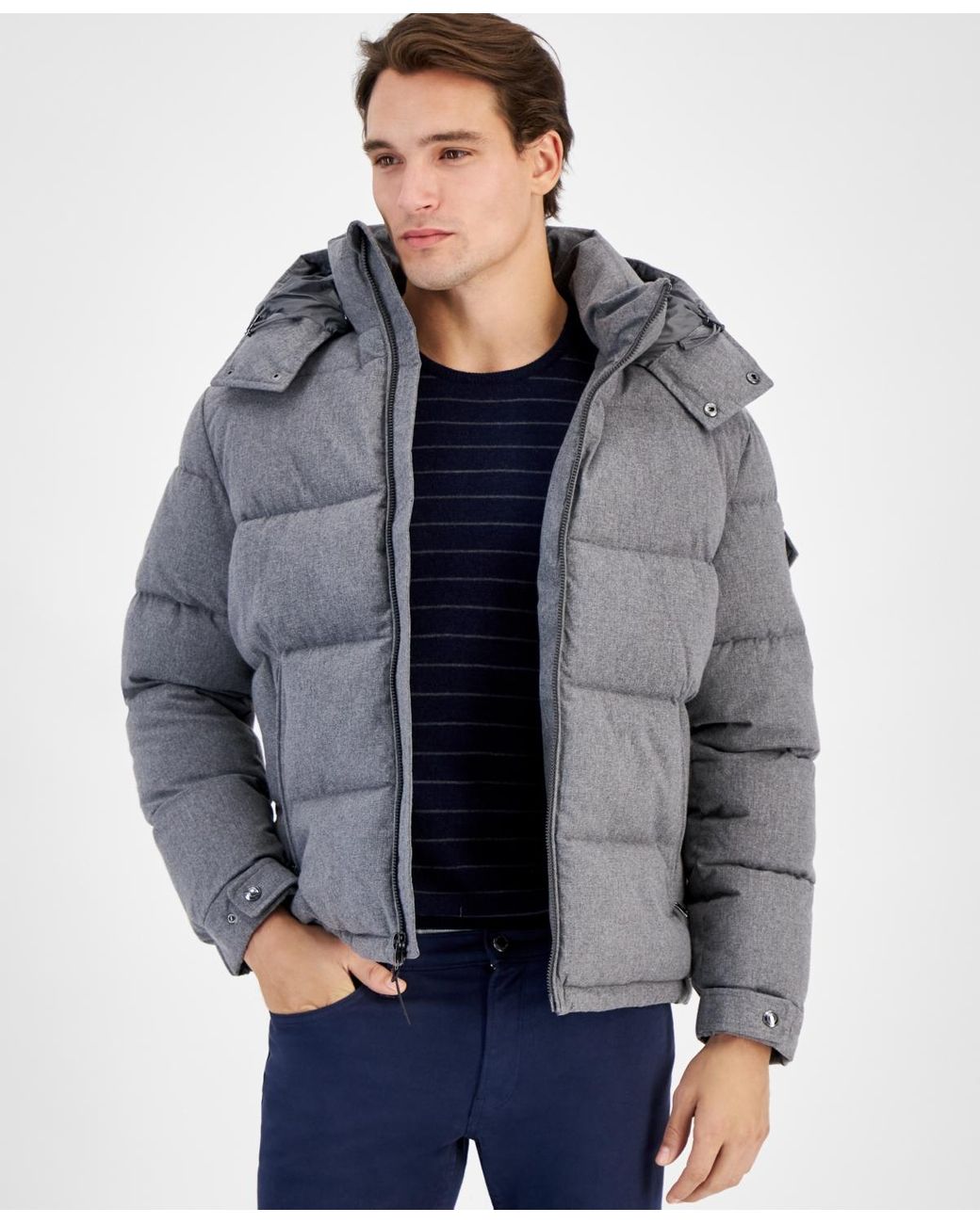 Michael kors heather grey jacket 2025