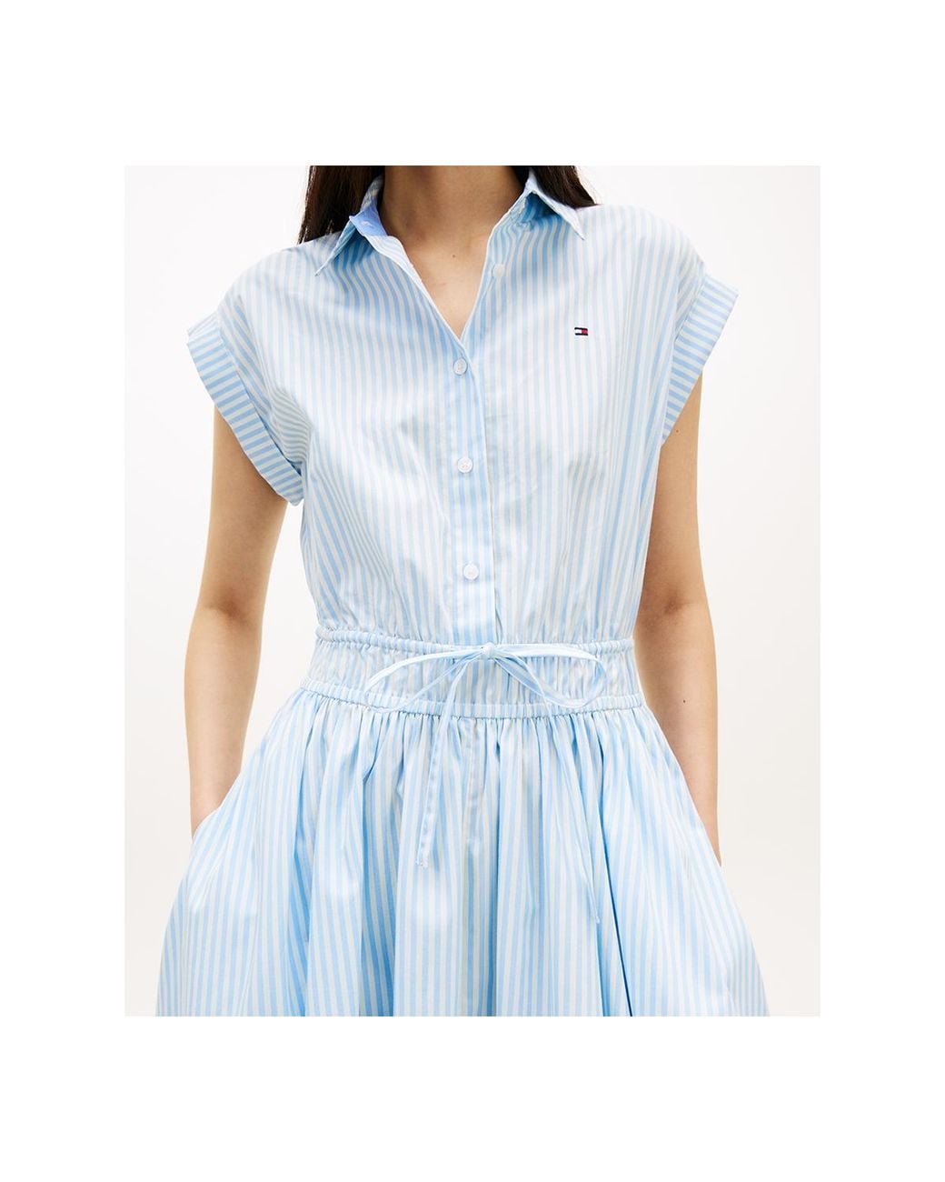 sachin and babi light blue dress Tommy Hilfiger DROP WAIST LADDER DRESS - Jersey dress - pink - (Pre-owned)