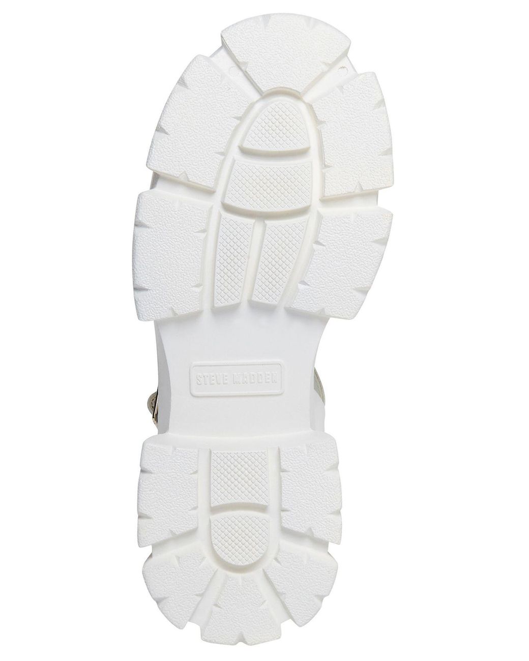 Steve Madden Tazia Mega Lug Sandals in White | Lyst