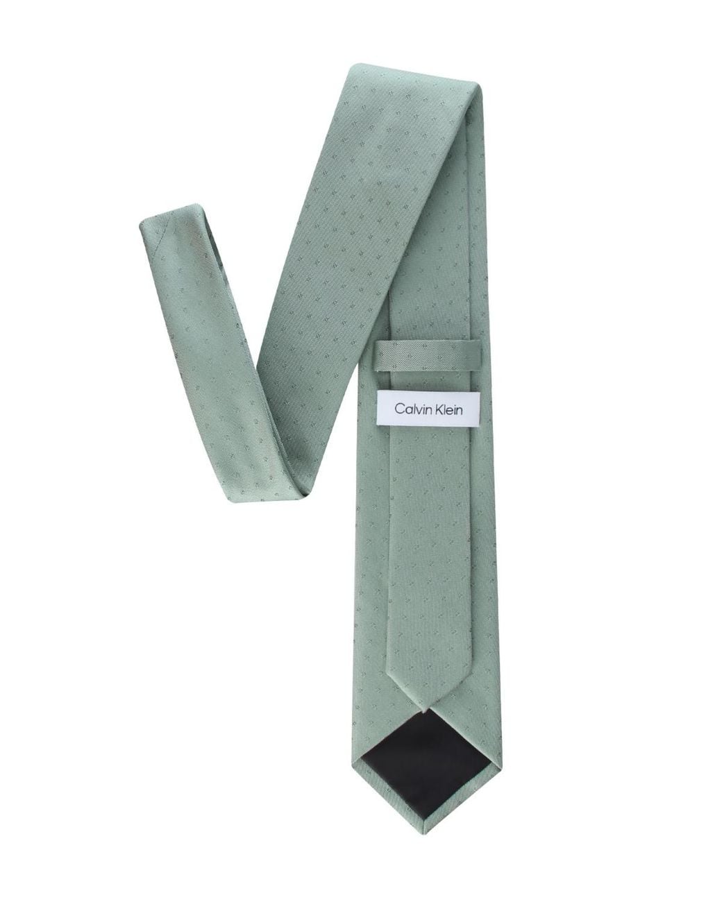 Calvin Klein Green Brack Solid Unsolid Pattern Classic Tie for men