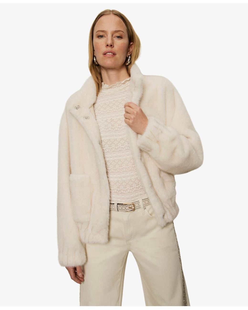 Sanctuary Natural Coco Button Snap Jacket