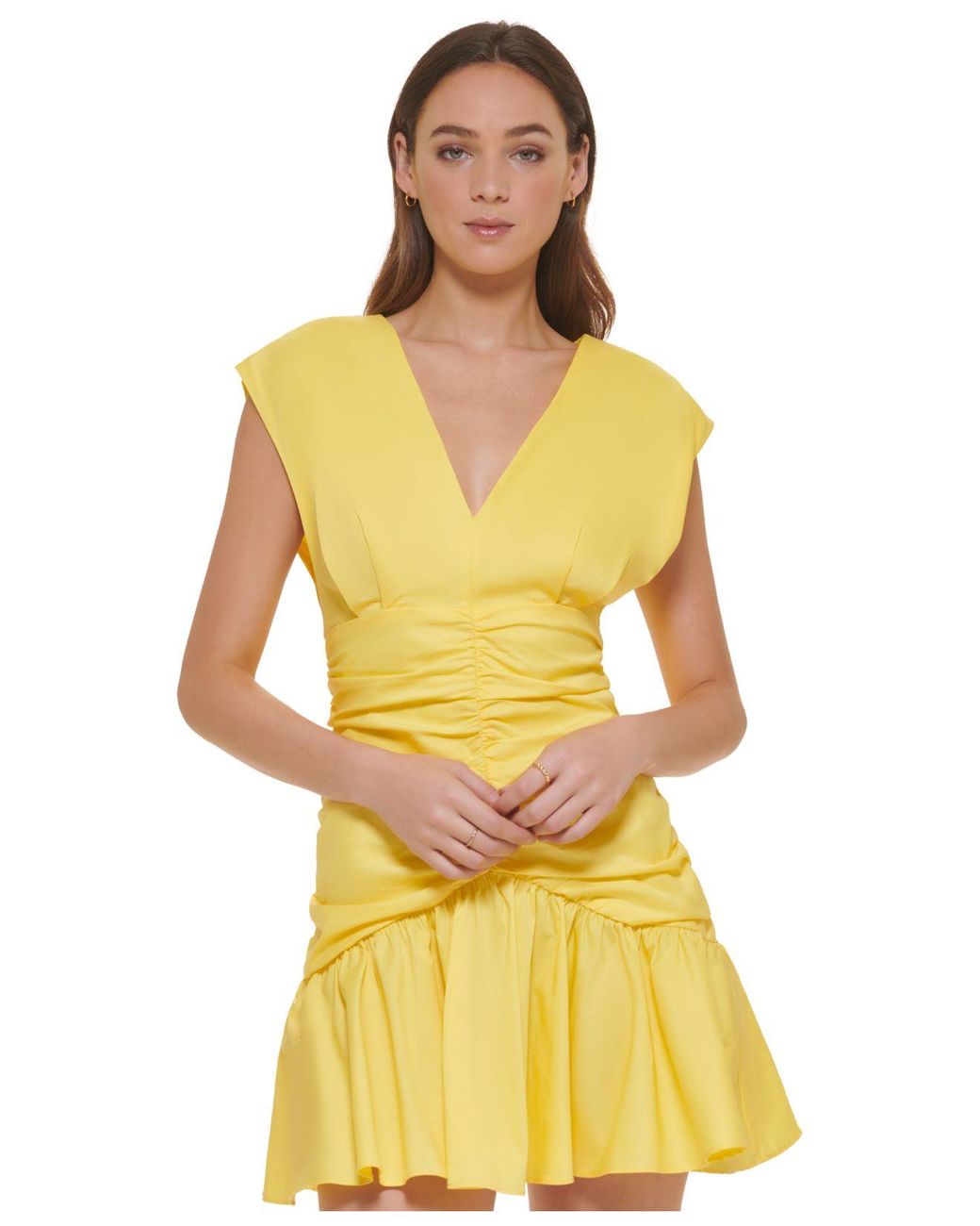 Dkny yellow dress hotsell