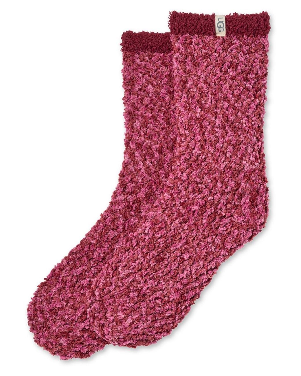 Ugg Red Cozy Chenille Crew Socks