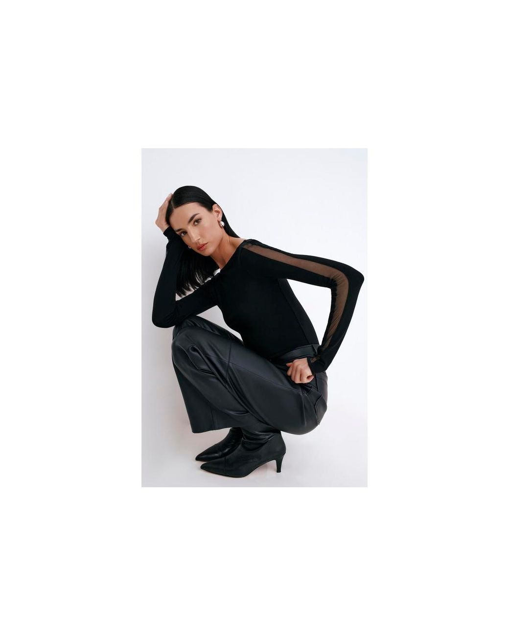 MARCELLA Black Illa Top