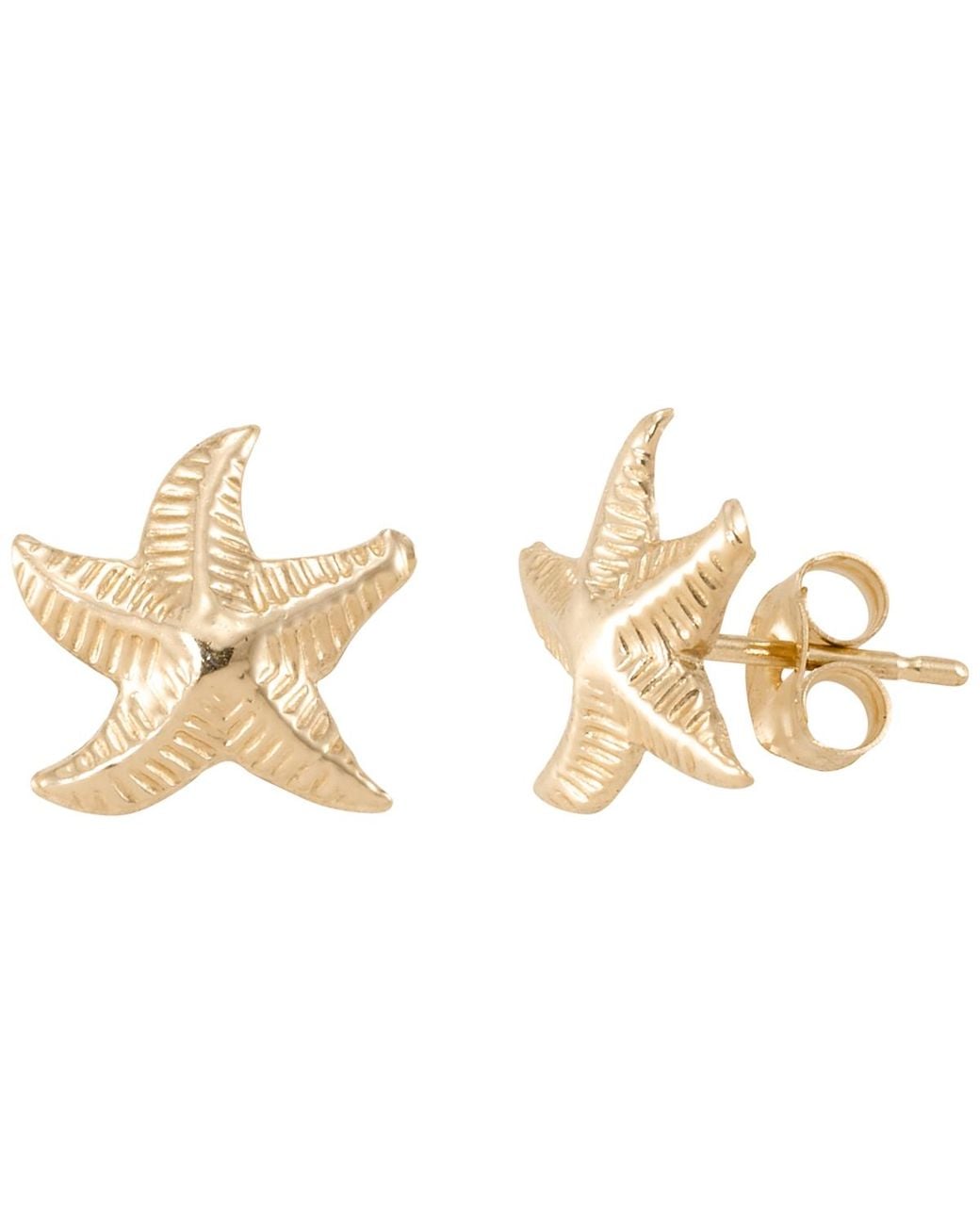 Macy's Metallic Textured Starfish Studs