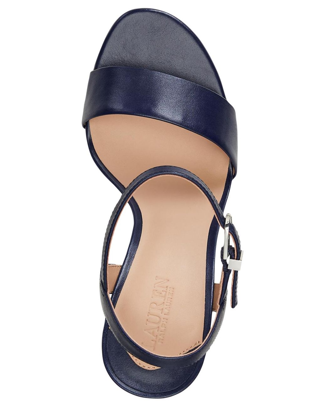 Ralph Lauren Gwen Ankle-strap Dress Sandals in Blue | Lyst