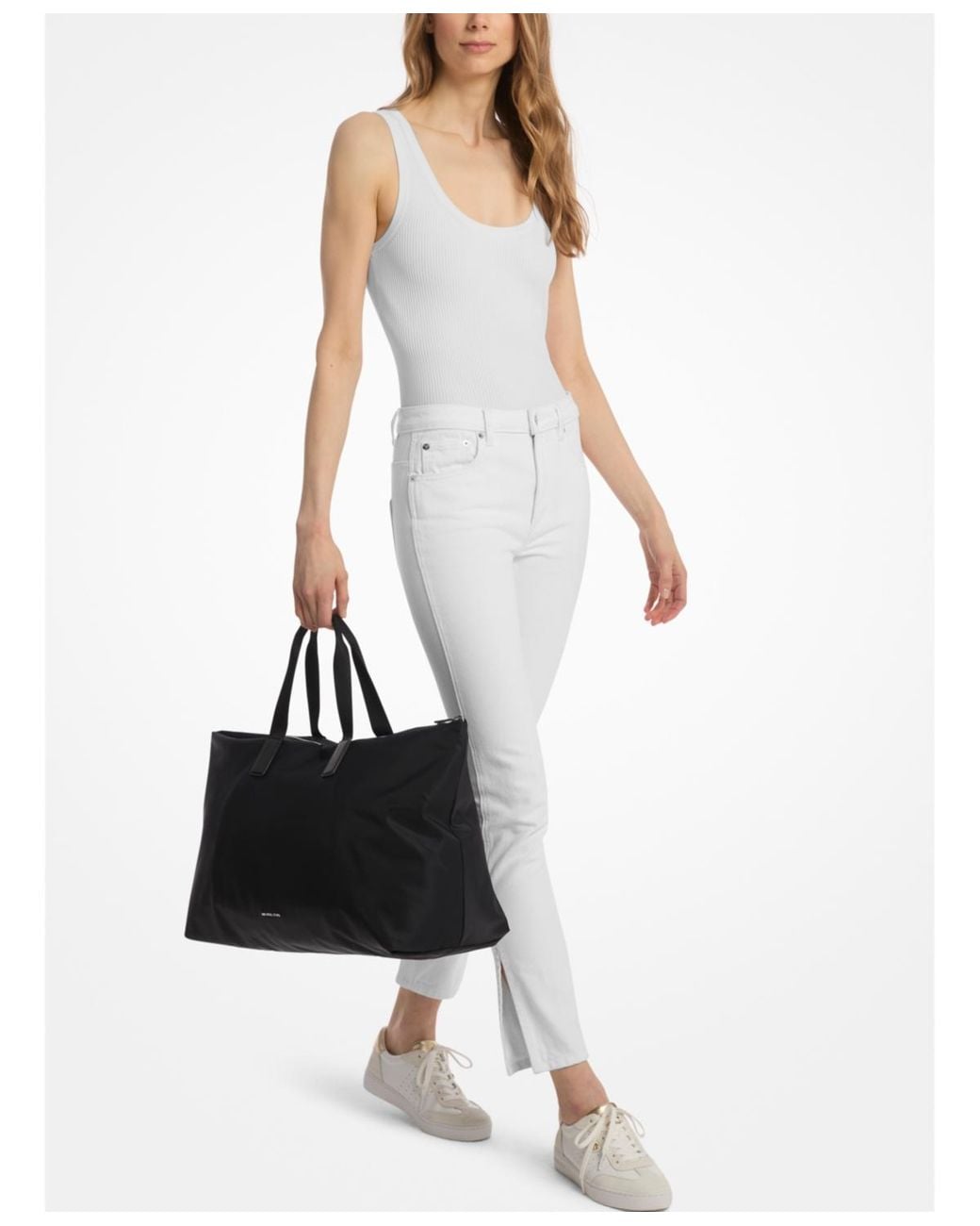 Michael Kors Black Michael Tanner Extra Large Reversible Packable Tote