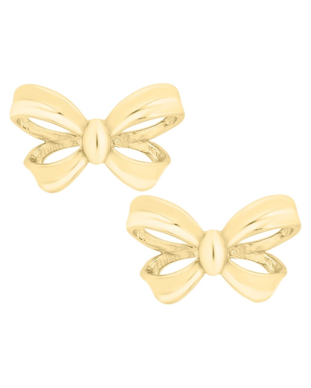 Macy's Metallic Heavy Dimensional Bow Earrings
