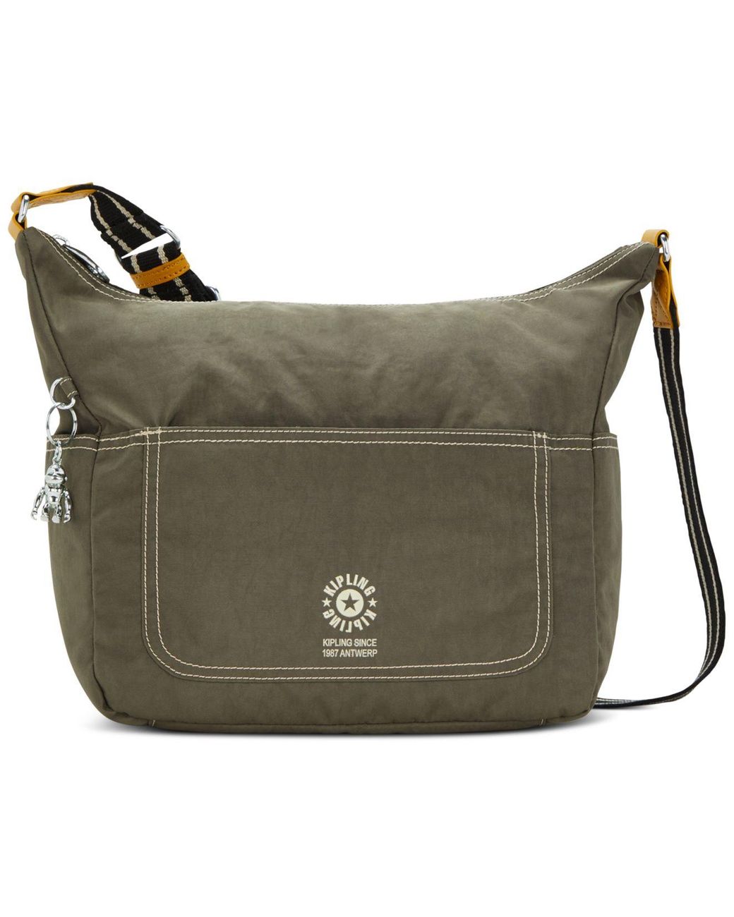 Kipling Gabbie O Small Nylon Zip Top Crossbody in Green Lyst