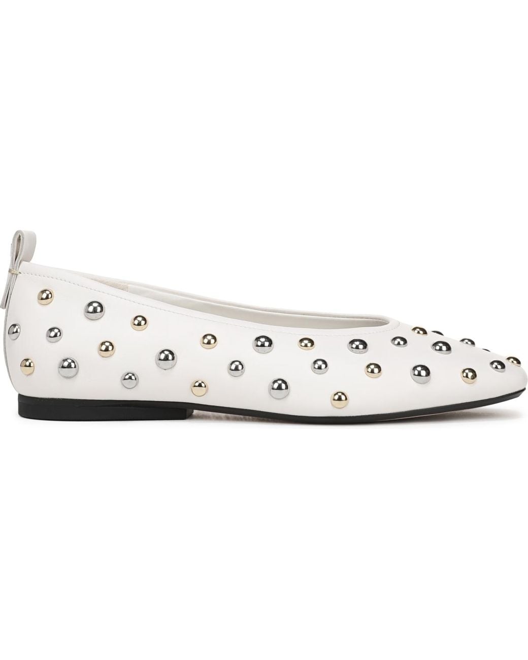 27 EDIT Naturalizer White Naturalizer Carla-stud Ballet Flats