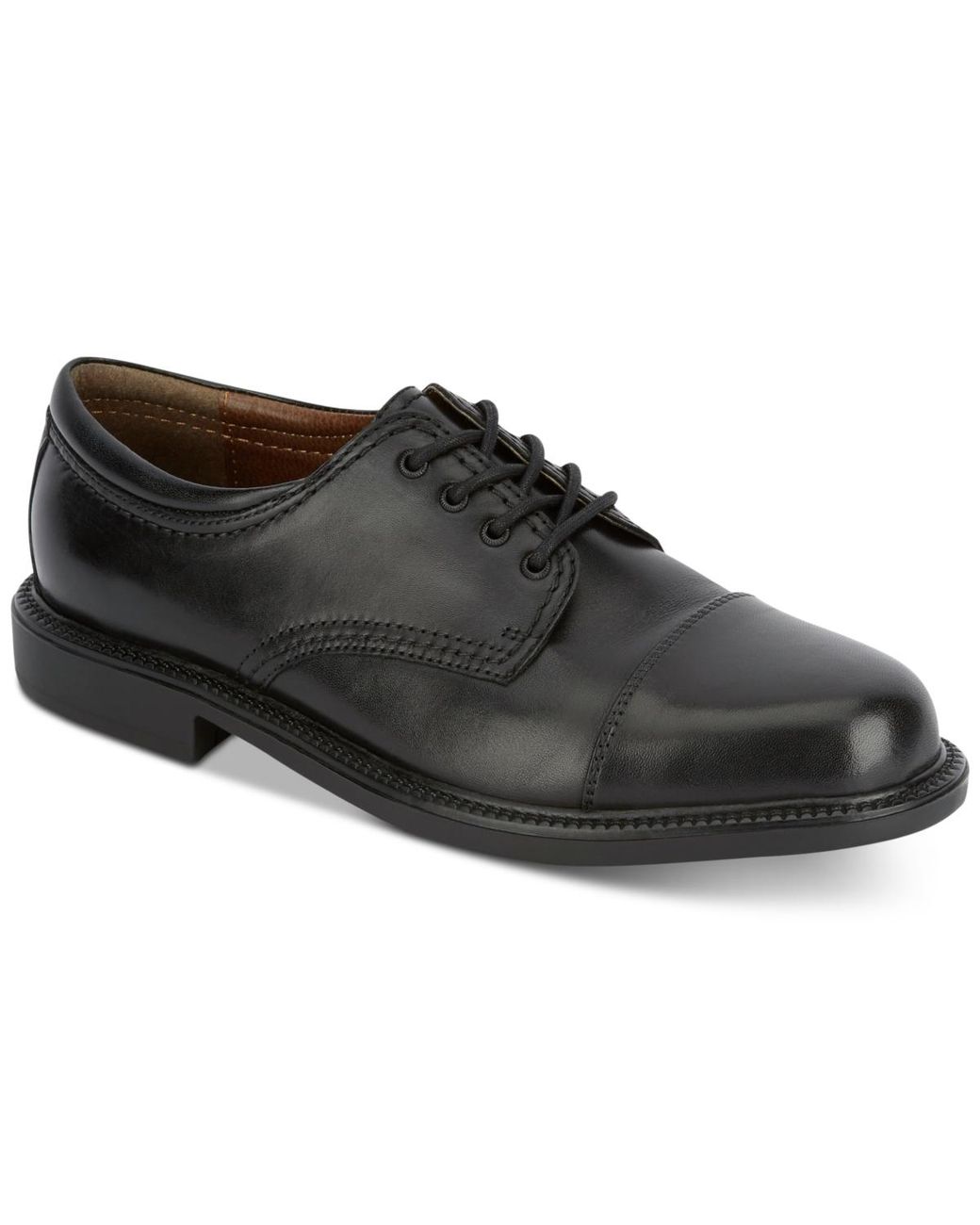 Dockers Black Gordon Cap Toe Oxford ( Polished) Lace Up Cap Toe Shoes for men