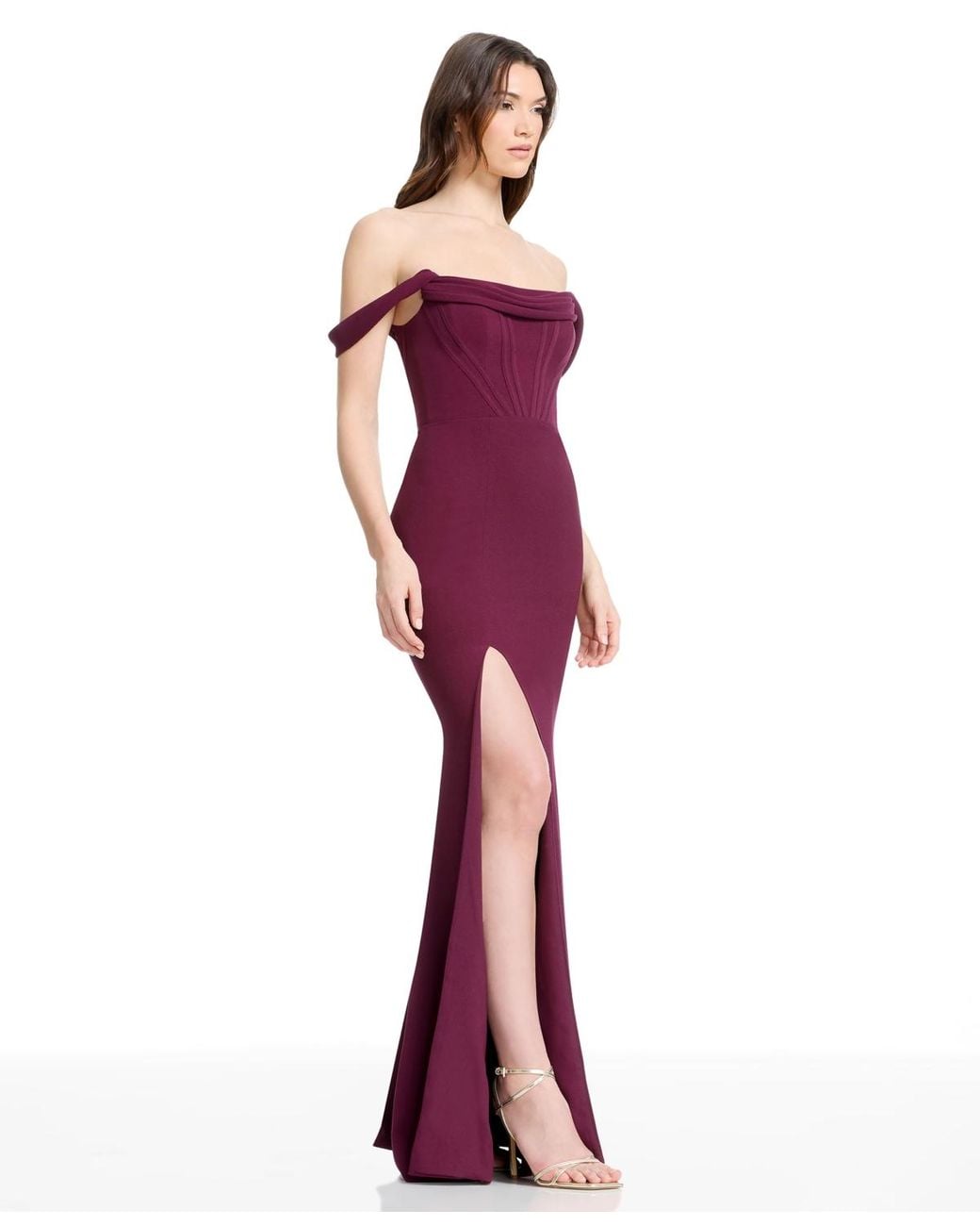 strapless open back dress Melania Dress – Dress the Population main image 0