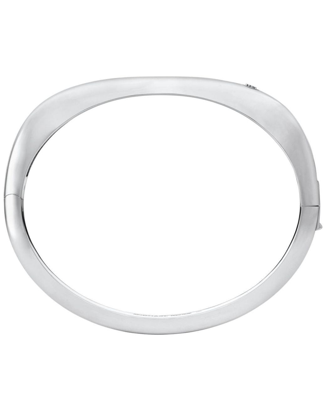 Michael Kors White Soft Square Bangle Bracelet