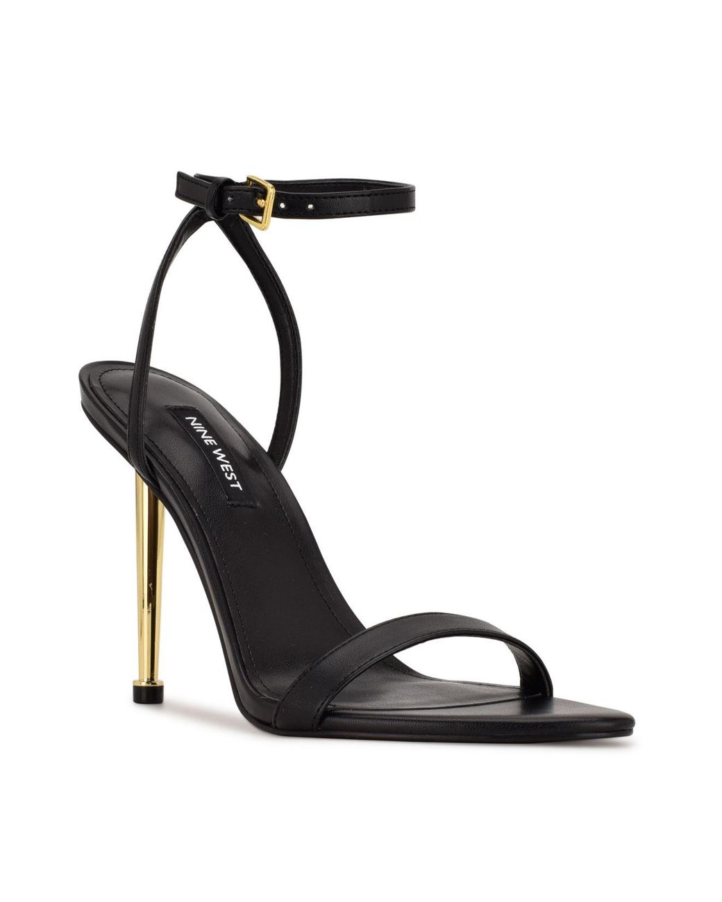 Nine West Reina Ankle Strap Dress Sandals in Black | Lyst