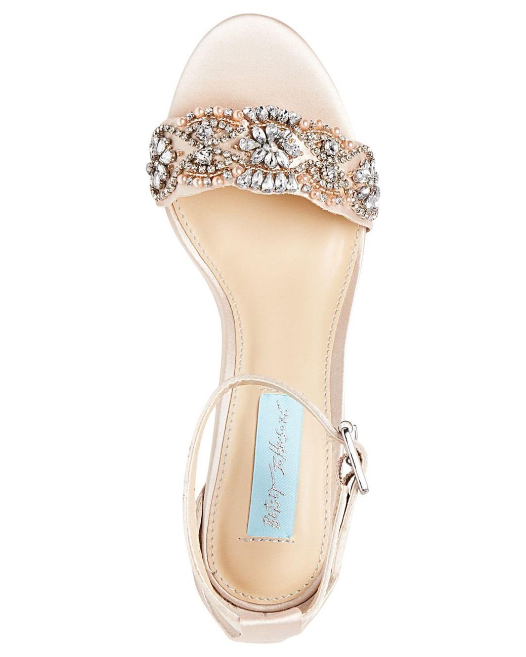 Blue by betsey johnson gina embellished evening sandals clearance