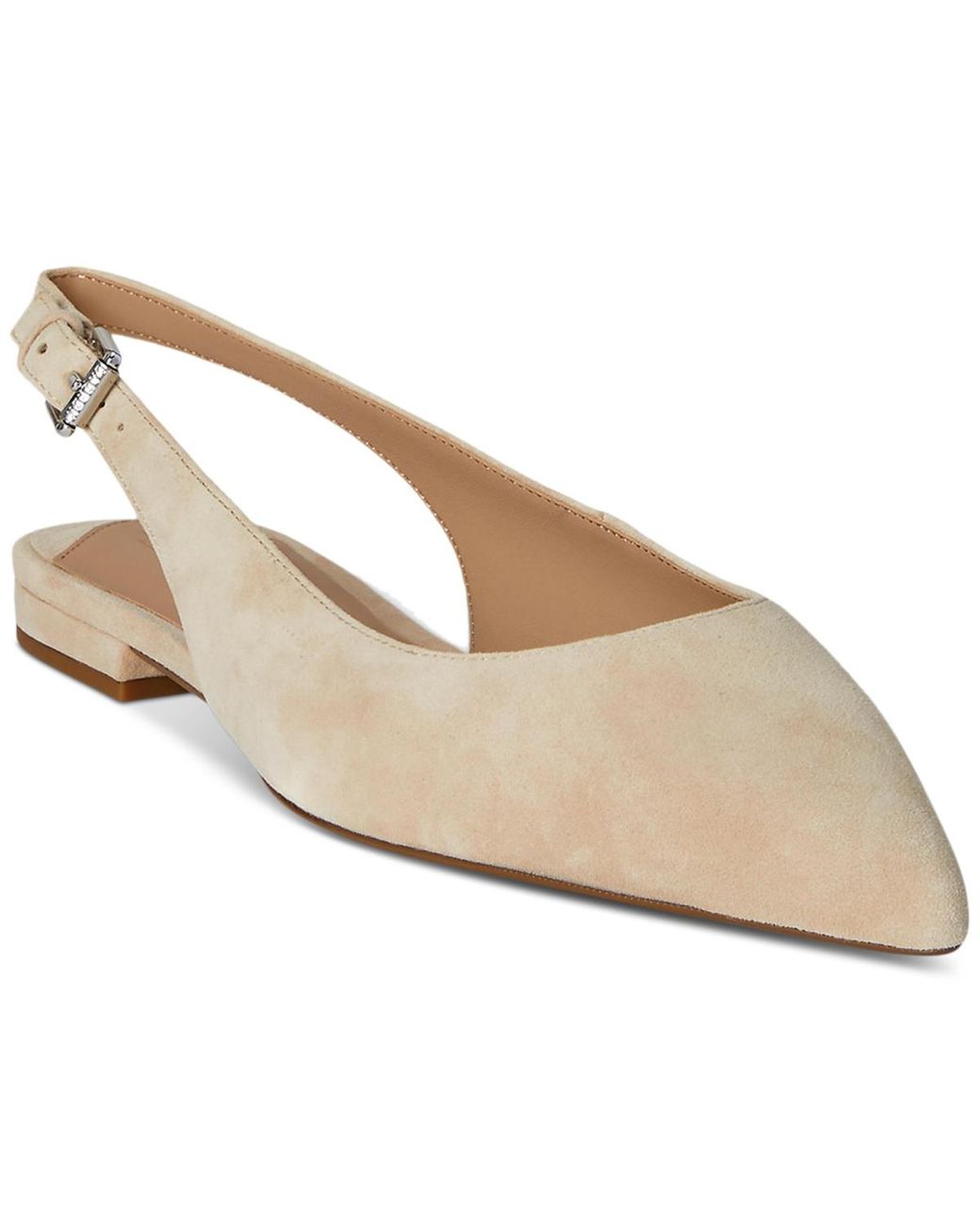 Londyn Rabb Ralph Lauren Londyn Slingback Flats in Natural | Lyst