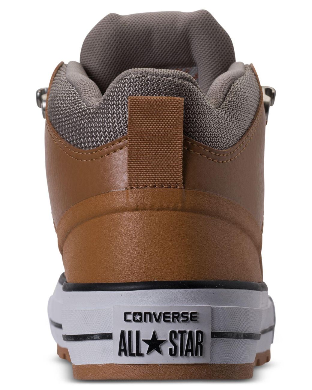 Converse Chuck Taylor All Star Street Mid Leather Casual Sneakerboots From Finish Line in Brown for Men | Lyst