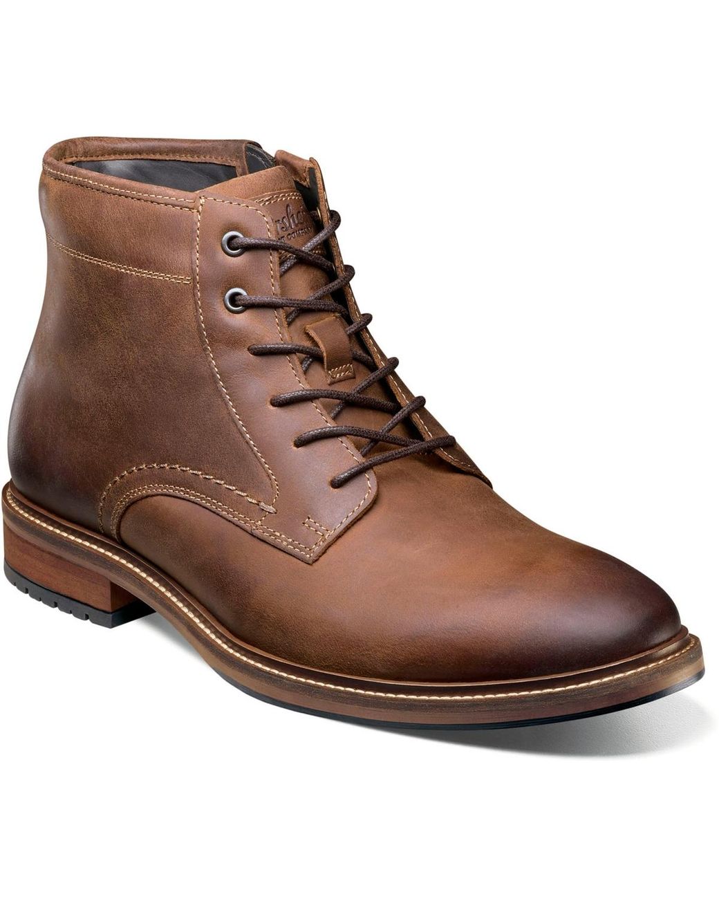 Florsheim Brown Forge Plain Toe Chukka Boots for men