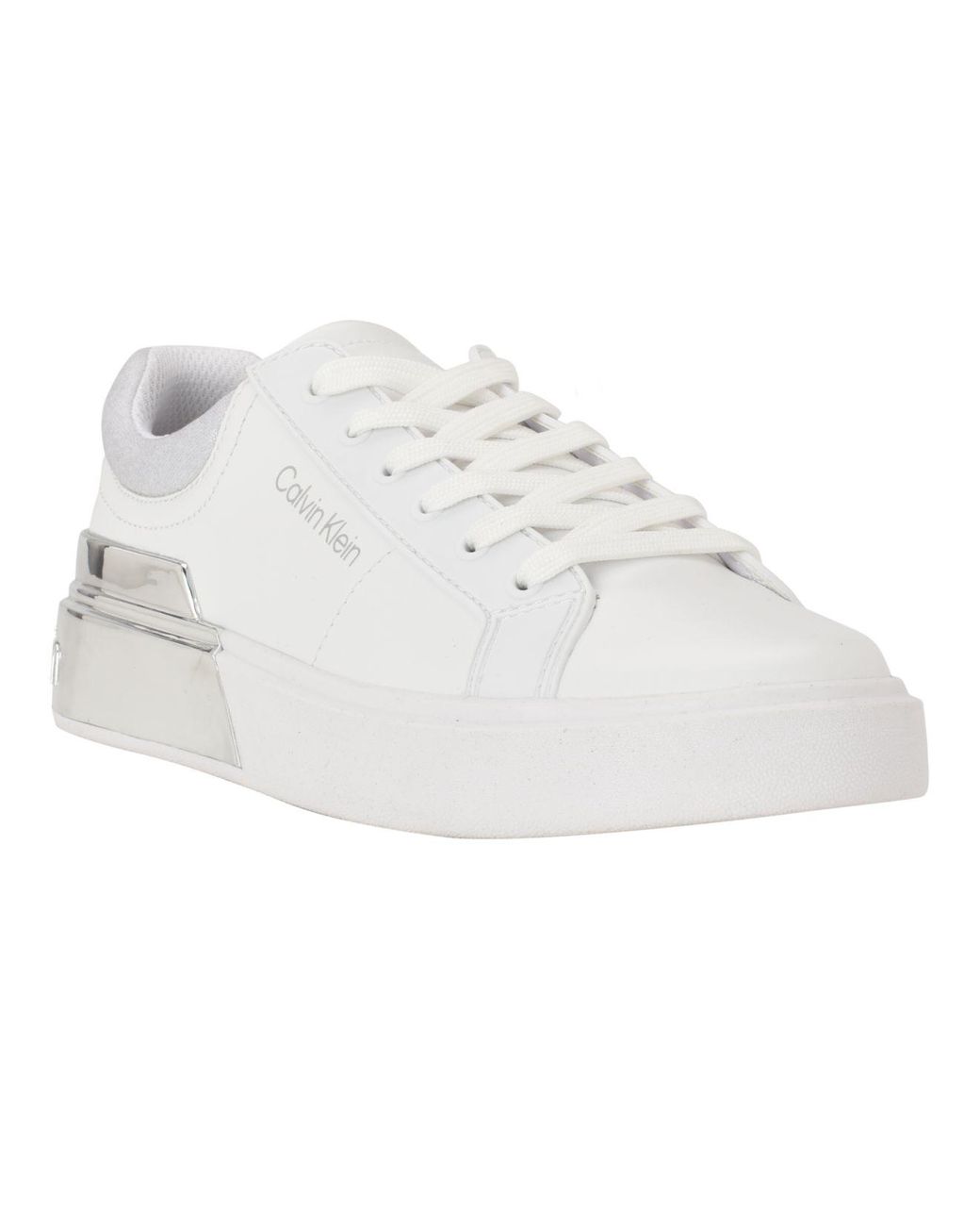 Calvin Klein Berna Lace-up Sneakers in White | Lyst