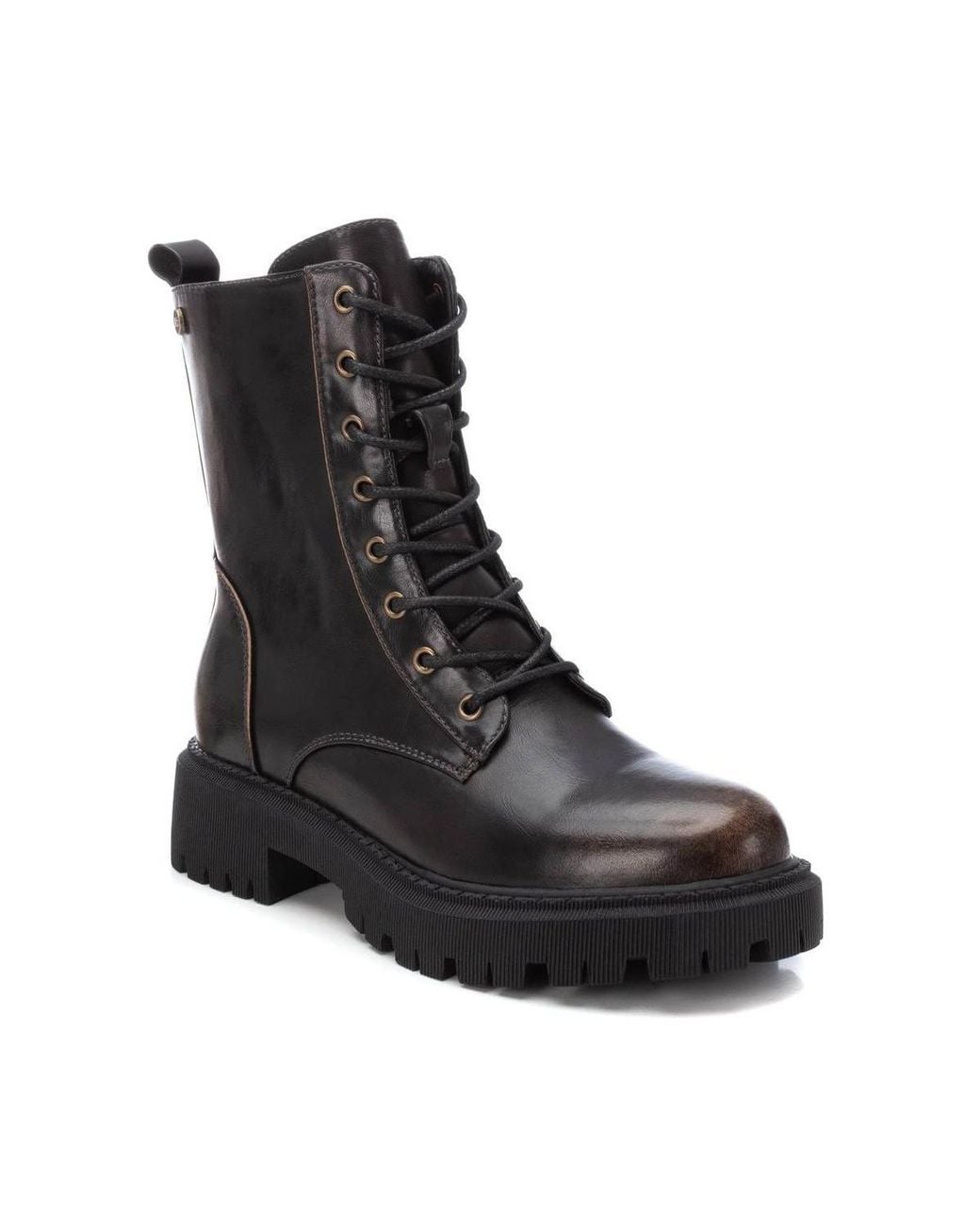 Xti Black Combat Booties By
