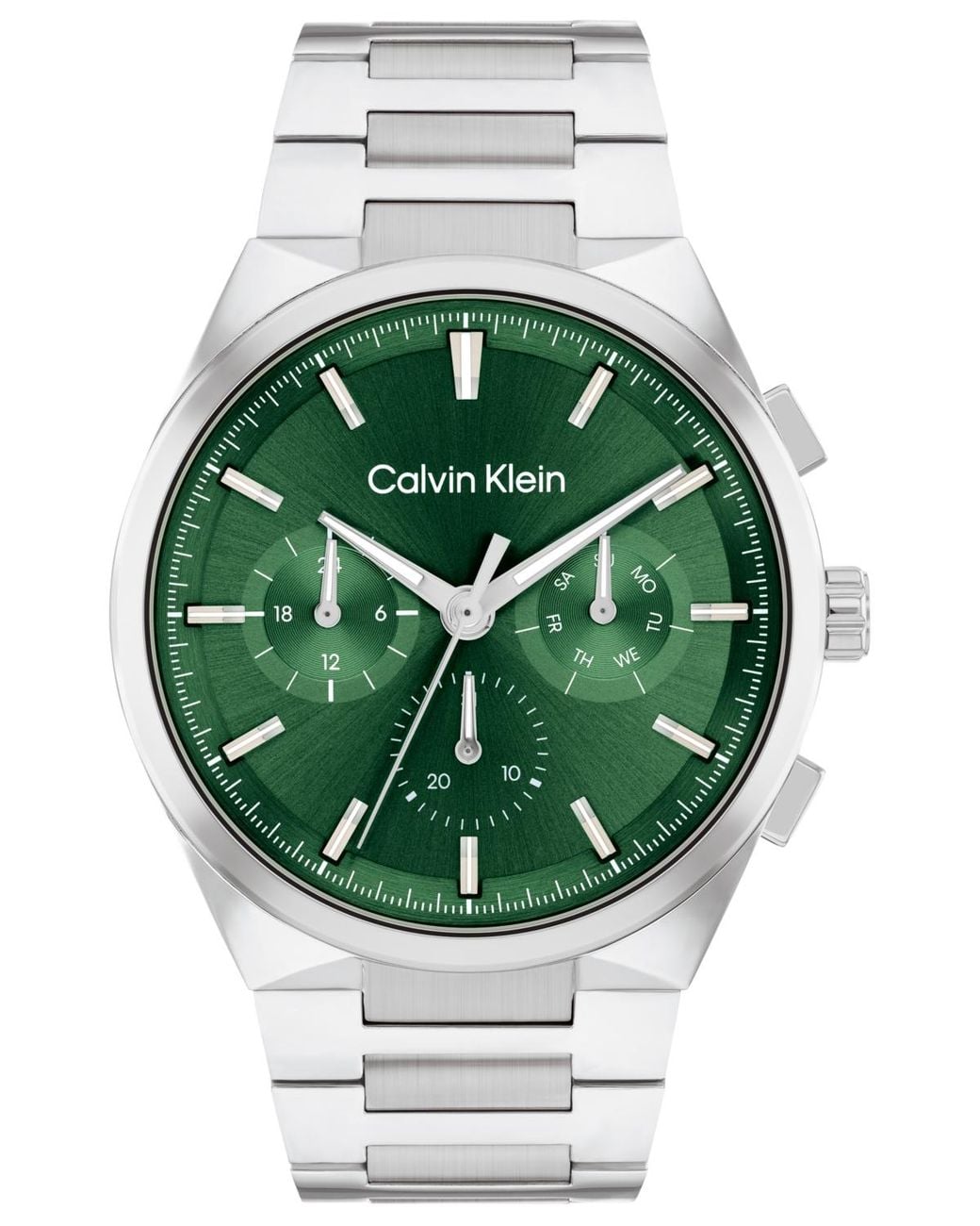 Calvin Klein Green Multifunction H-link Bracelet Watch for men