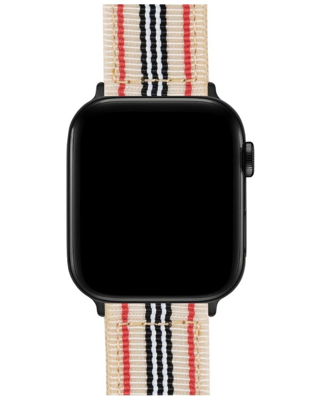 Barton Watch Bands Apple Watch Two-piece Nato Style Retro Band in Black ...