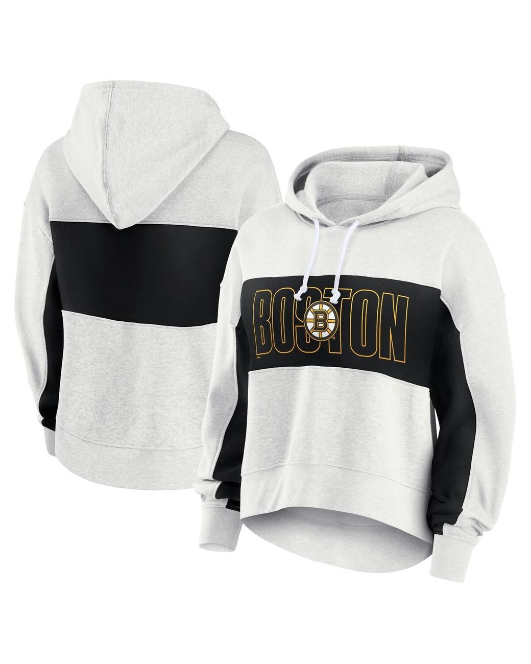 Fanatics Heather Gray Boston Bruins Fleece Up For It Pullover Hoodie in White Lyst