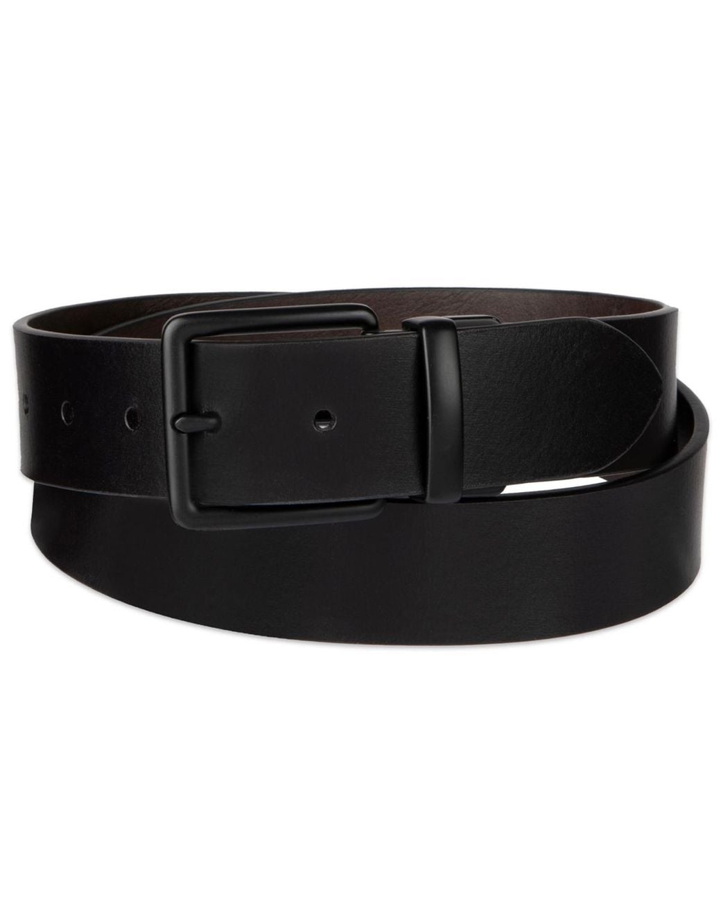 Levi's Black Reversible Leather-blend Belt for men