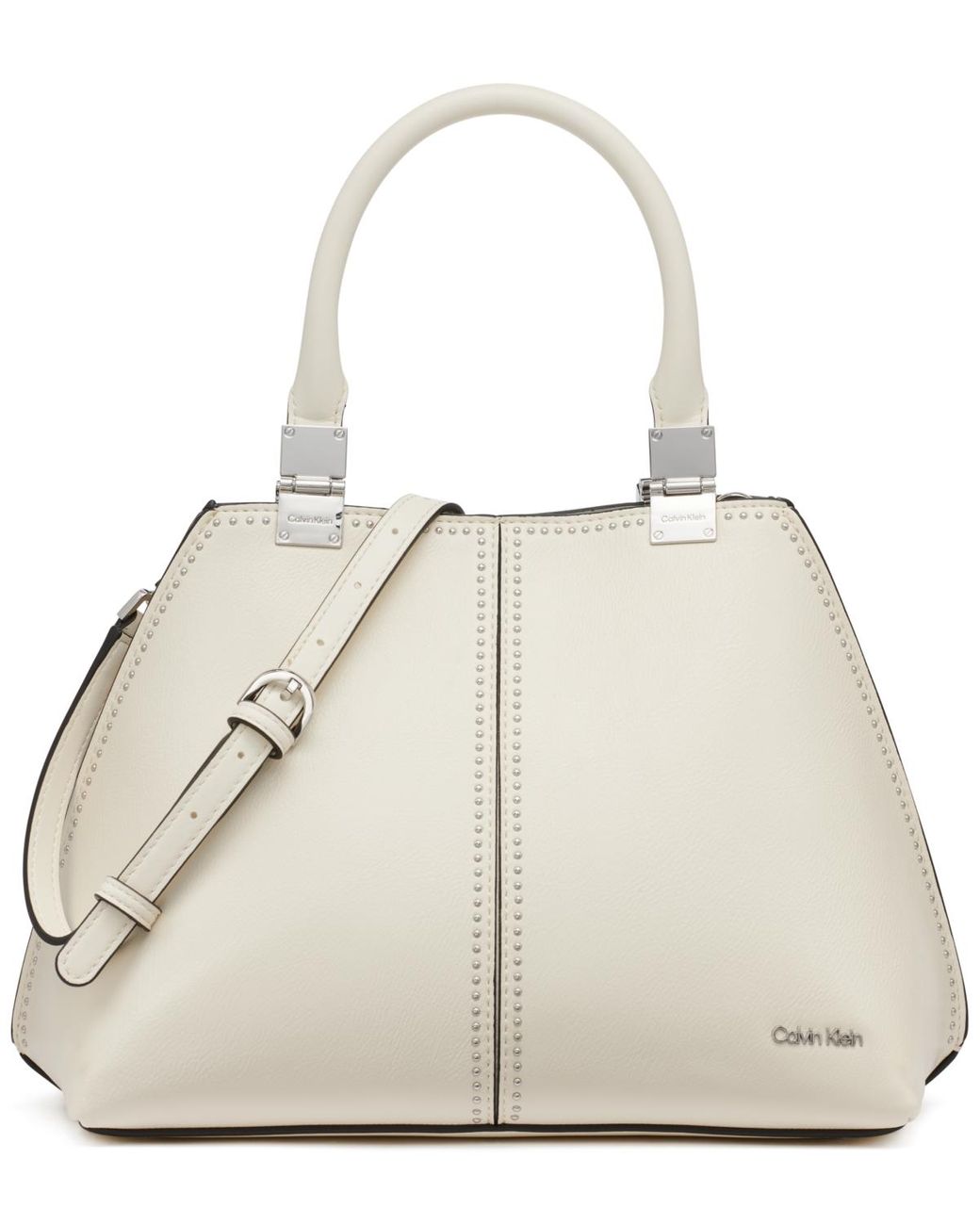 【 】★バッグ★ Granite Convertible Satchel Snap Calvin Klein Granite Studded Convertible Satchel Bag in
