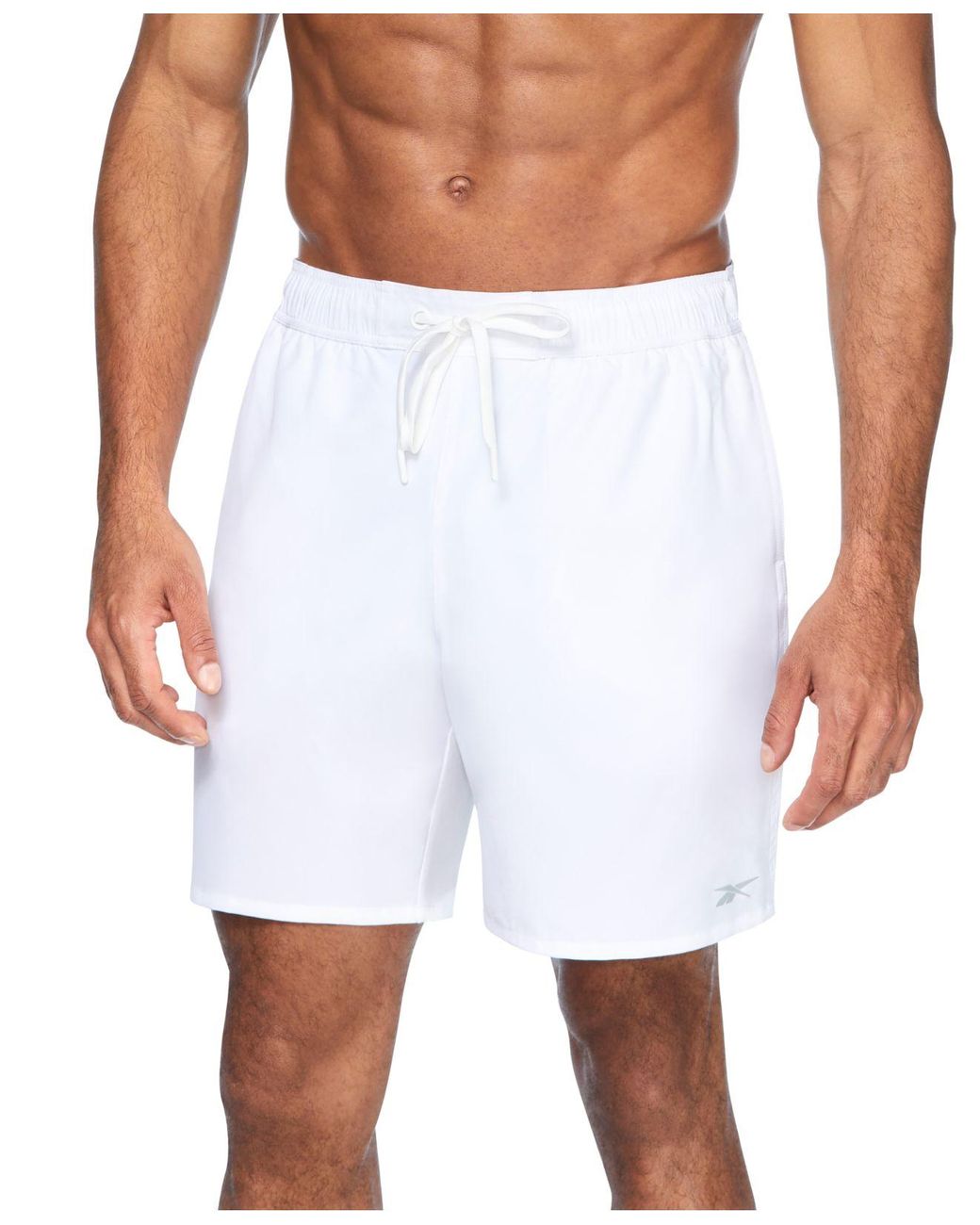 Reebok 7" Compression Hybrid Swim Shorts in White for Men | Lyst