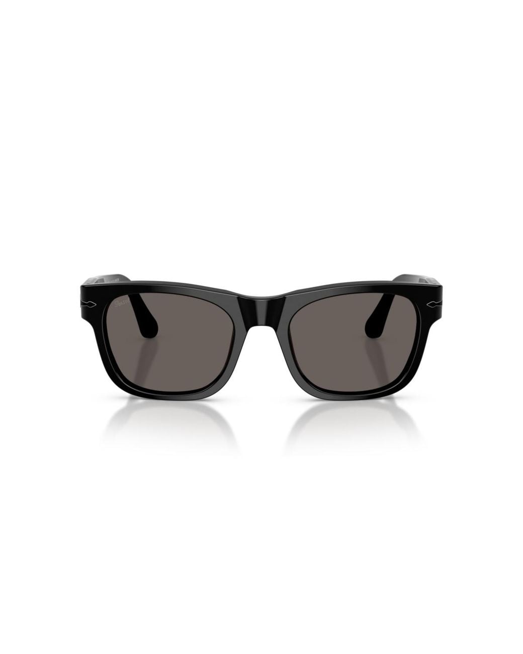 Persol Black Rectangle Sunglasses