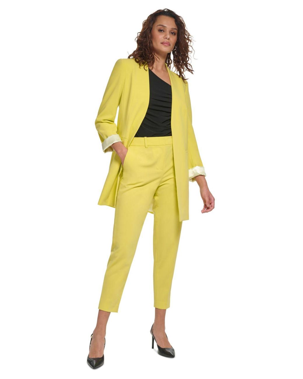 Calvin klein yellow suit Clearance