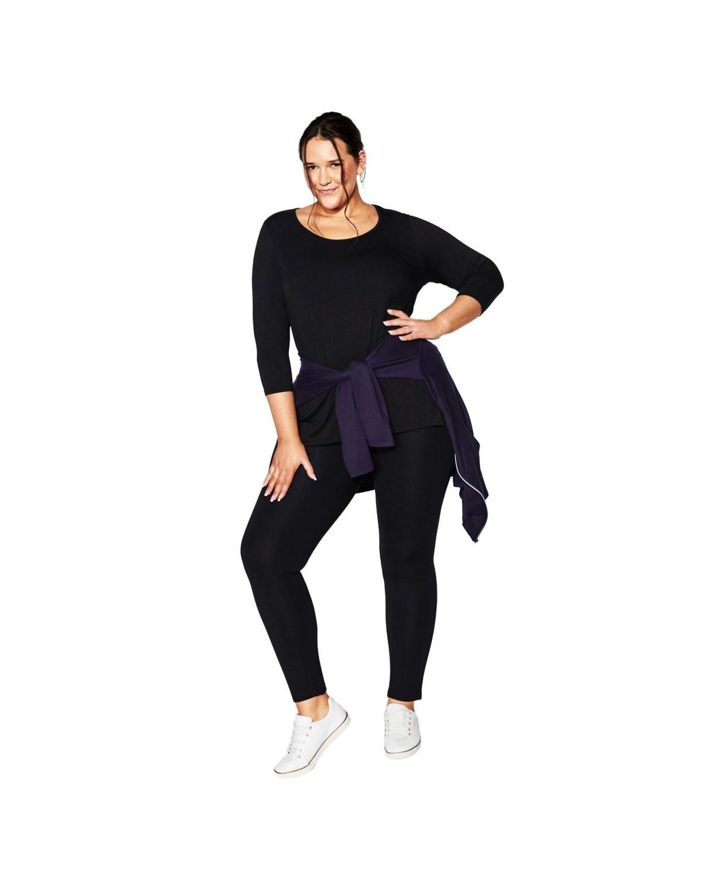 Avenue Blue Plus Size Pull On Ponte Pant
