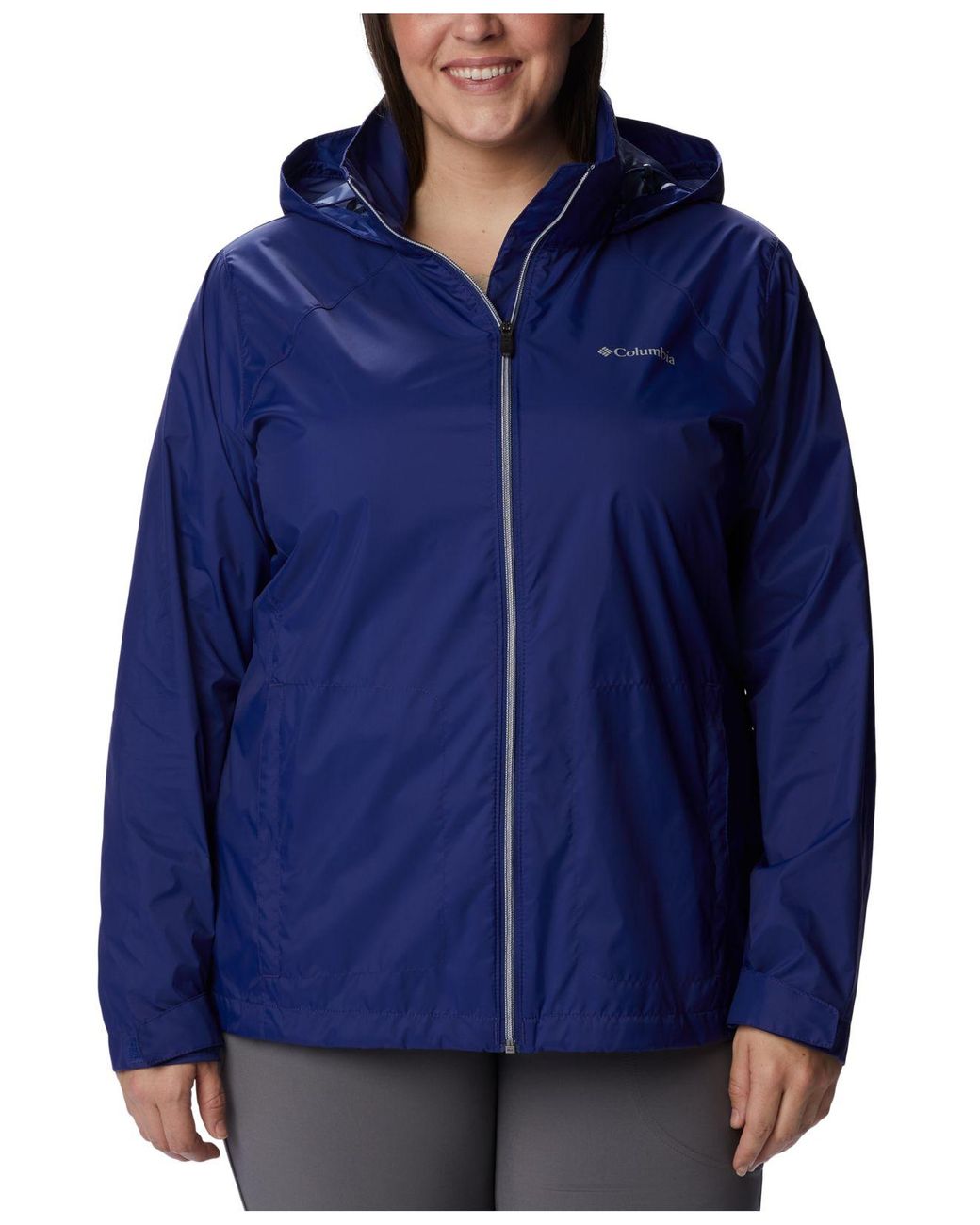 Columbia Switchback Waterproof Packable Rain Jacket, Xs3x in Blue Lyst