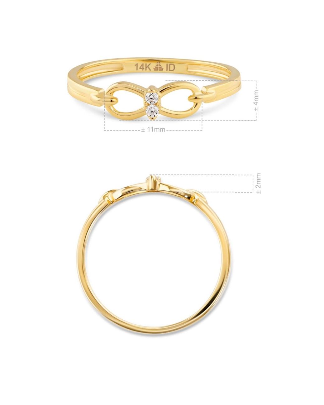 DEVATA Metallic Infinity Ring