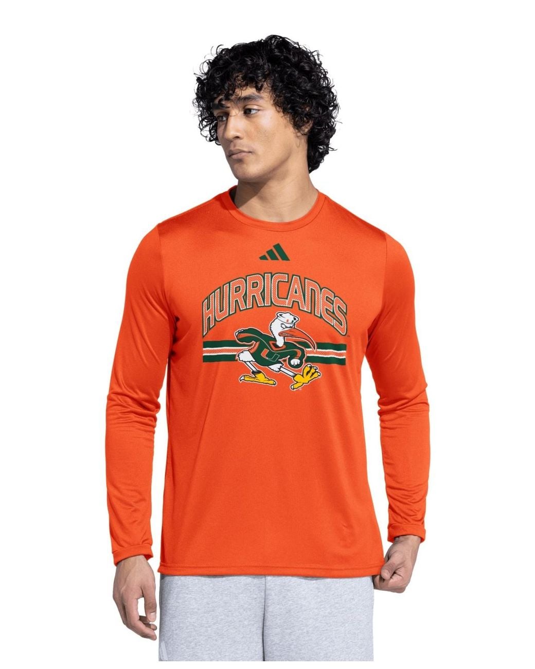 adidas Miami Hurricanes It's Back Pregame Long-sleeve T-shirt in Red ...
