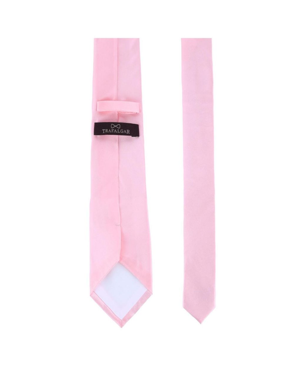 Trafalgar Pink Sutton Solid Color Silk Necktie for men