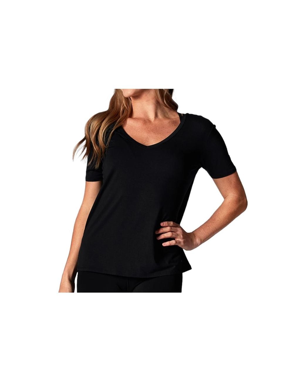 Tavi Black Everyday V-neck Tee