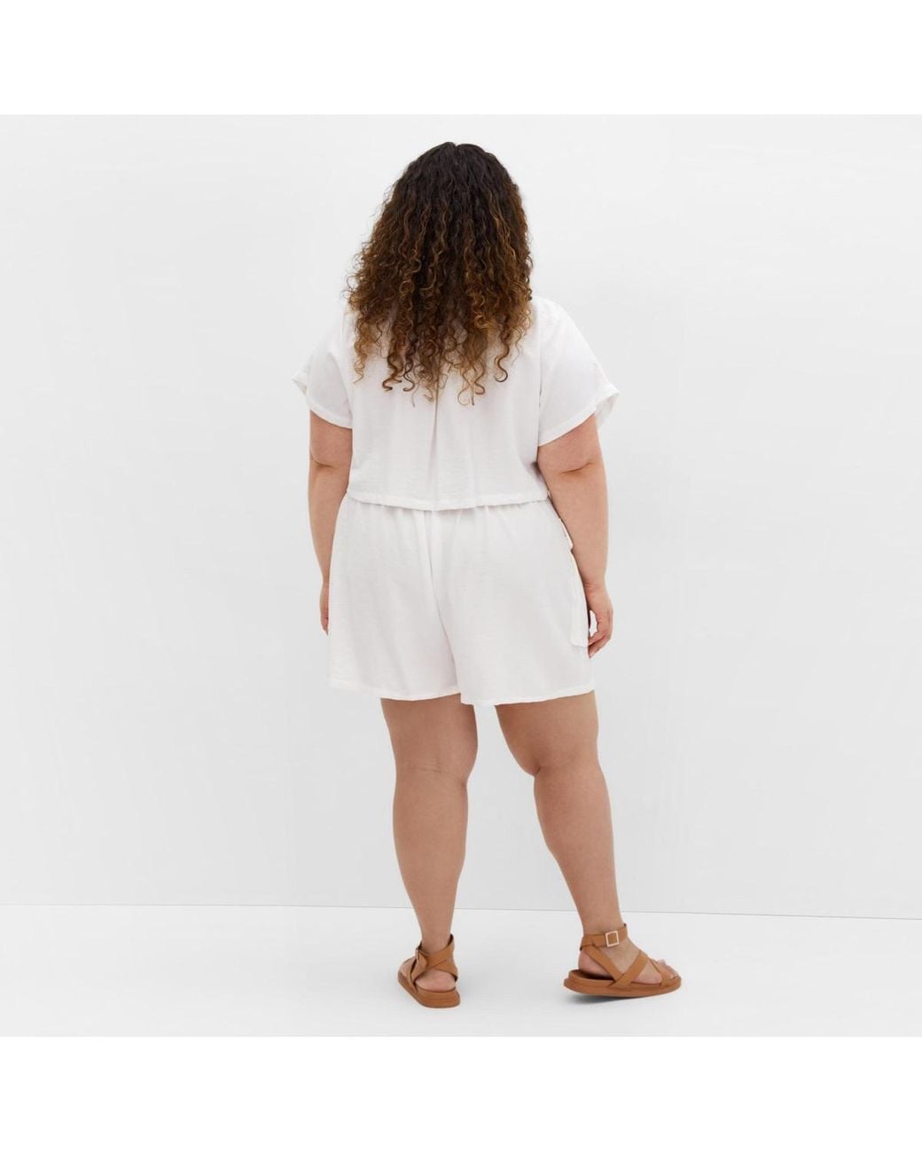 City Chic White Jade Playsuit