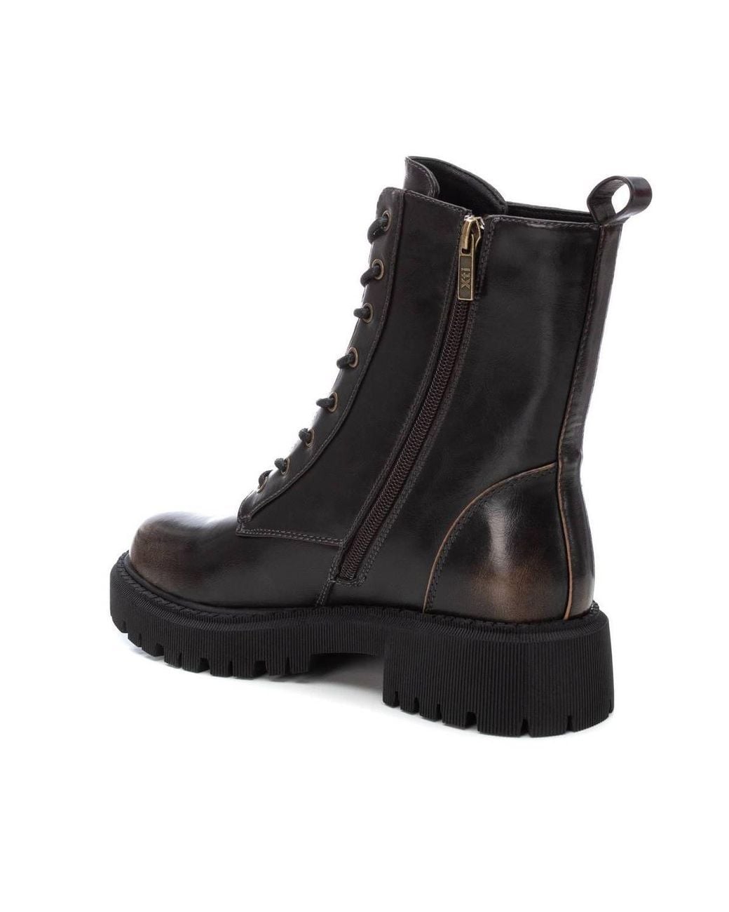 Xti Black Combat Booties By