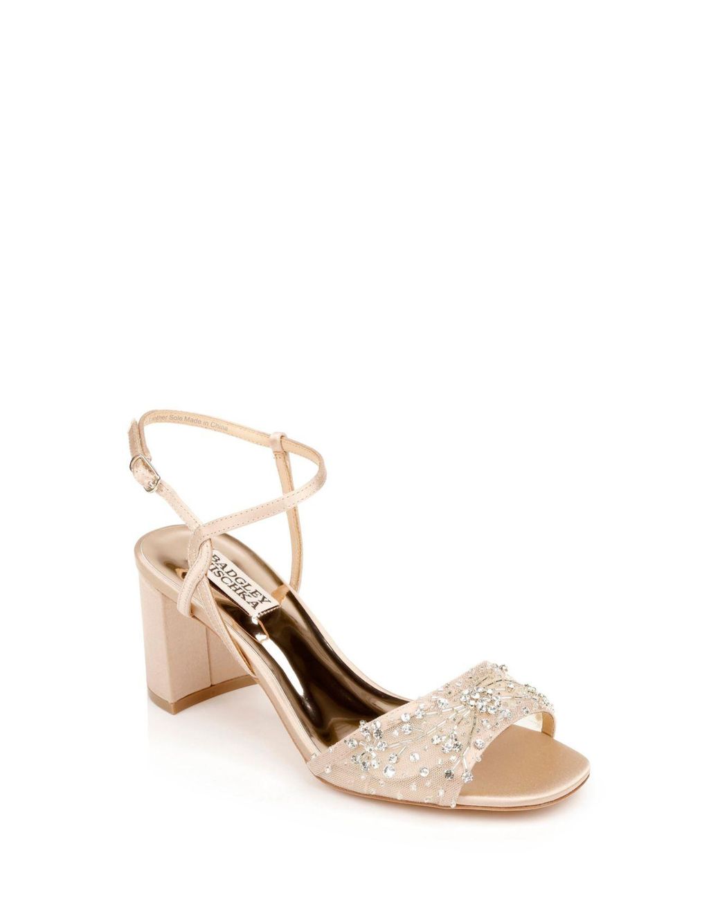 blaine embellished block heel