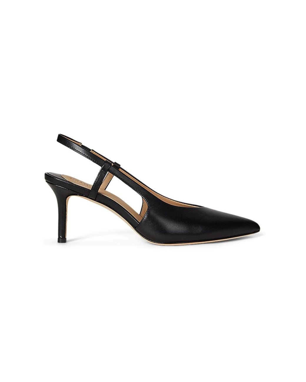 Ralph Lauren Black Khloe Slingback Pump