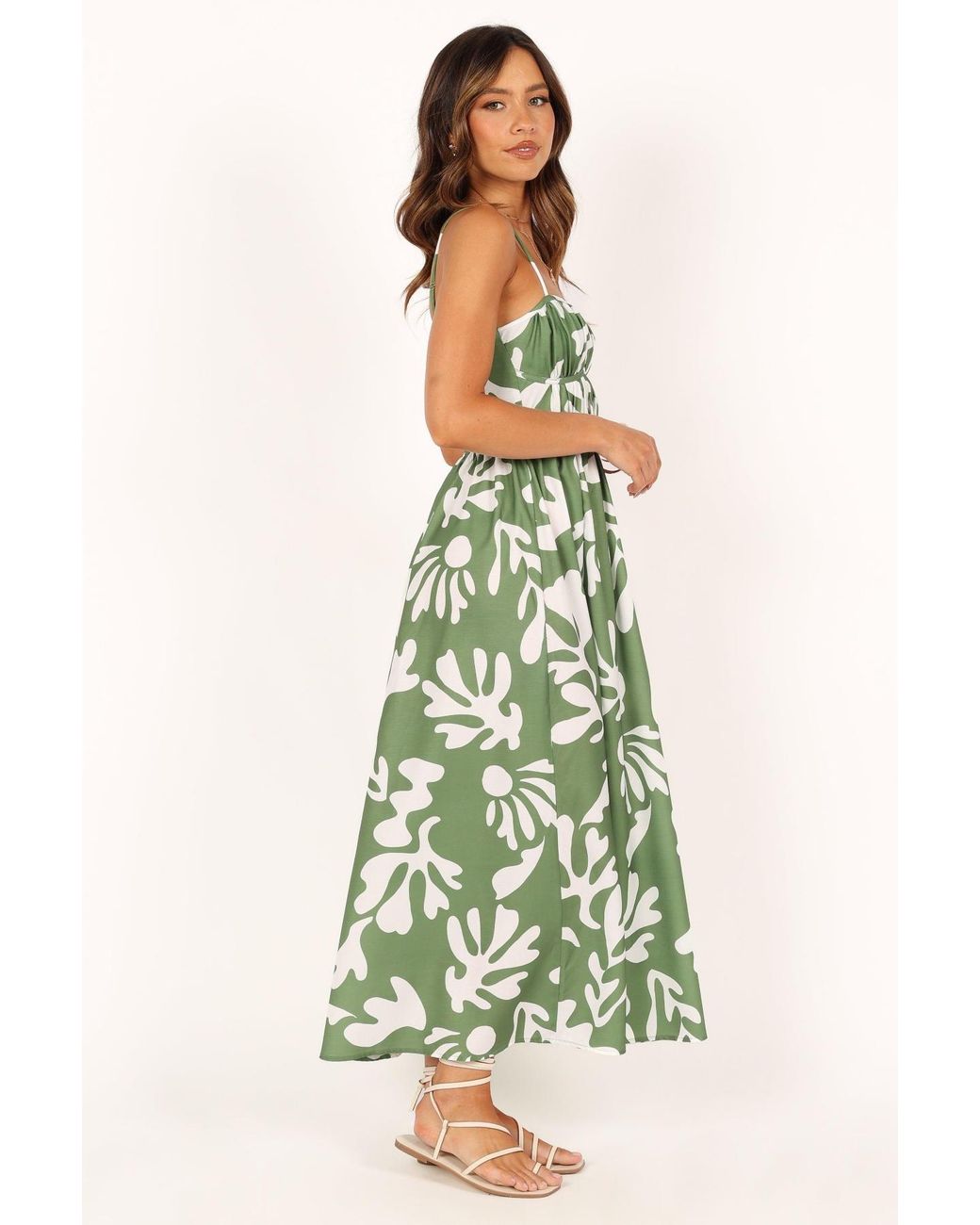 Petal & Pup Payton Midi Dress in Green | Lyst Petal & Pup Payton Midi Dress in Green | Lyst