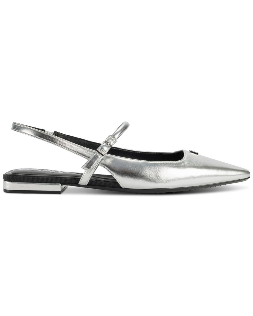 DKNY White Cairo Slingback Flats