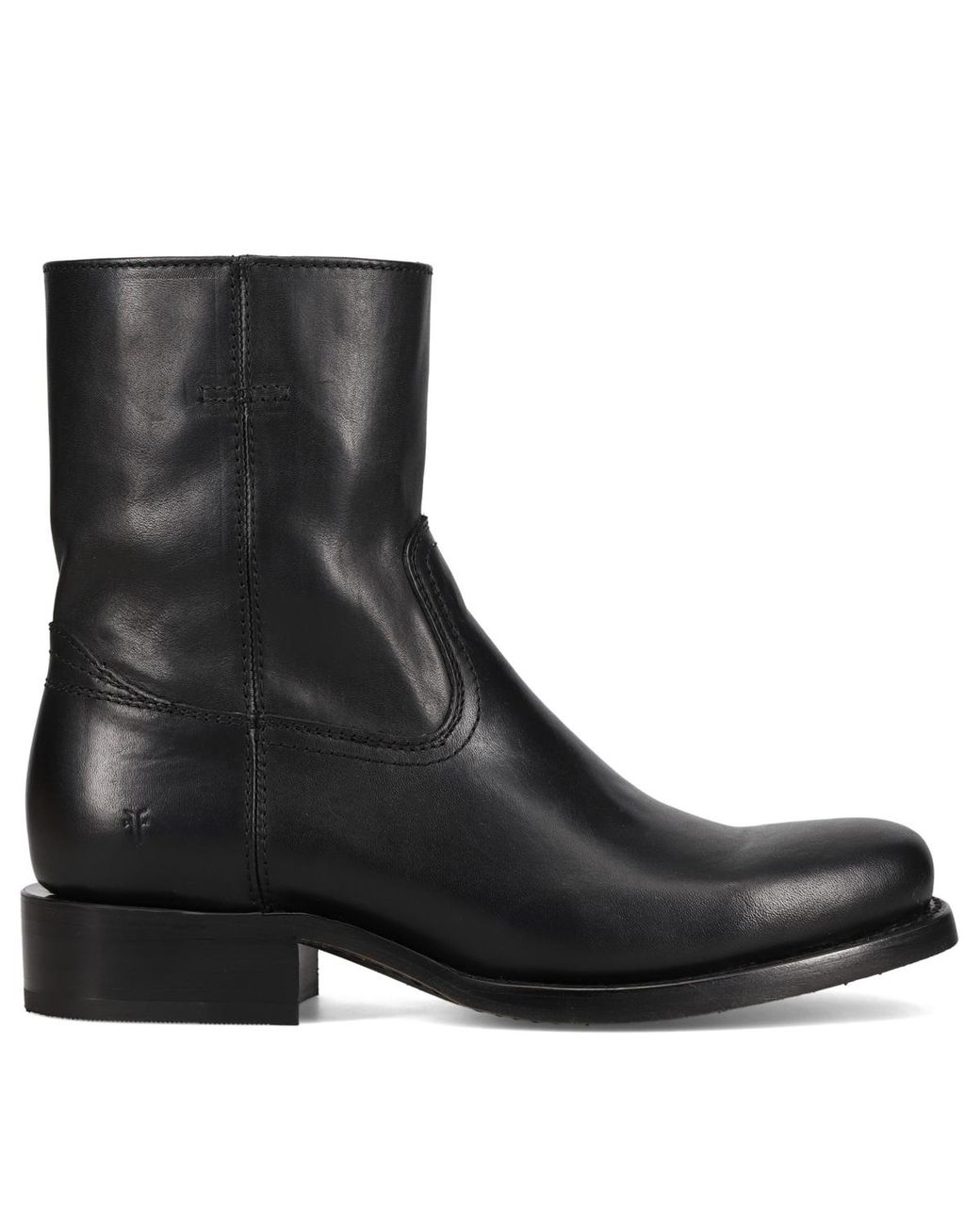 Frye Black Campus Inside Side-zipper Ankle Boots for men