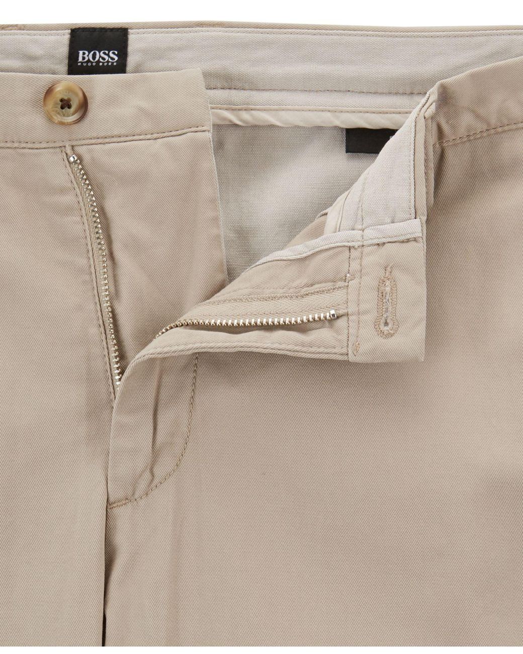 BOSS by HUGO BOSS Rice Slim Fit Chino Pants in Natural for Men | Lyst